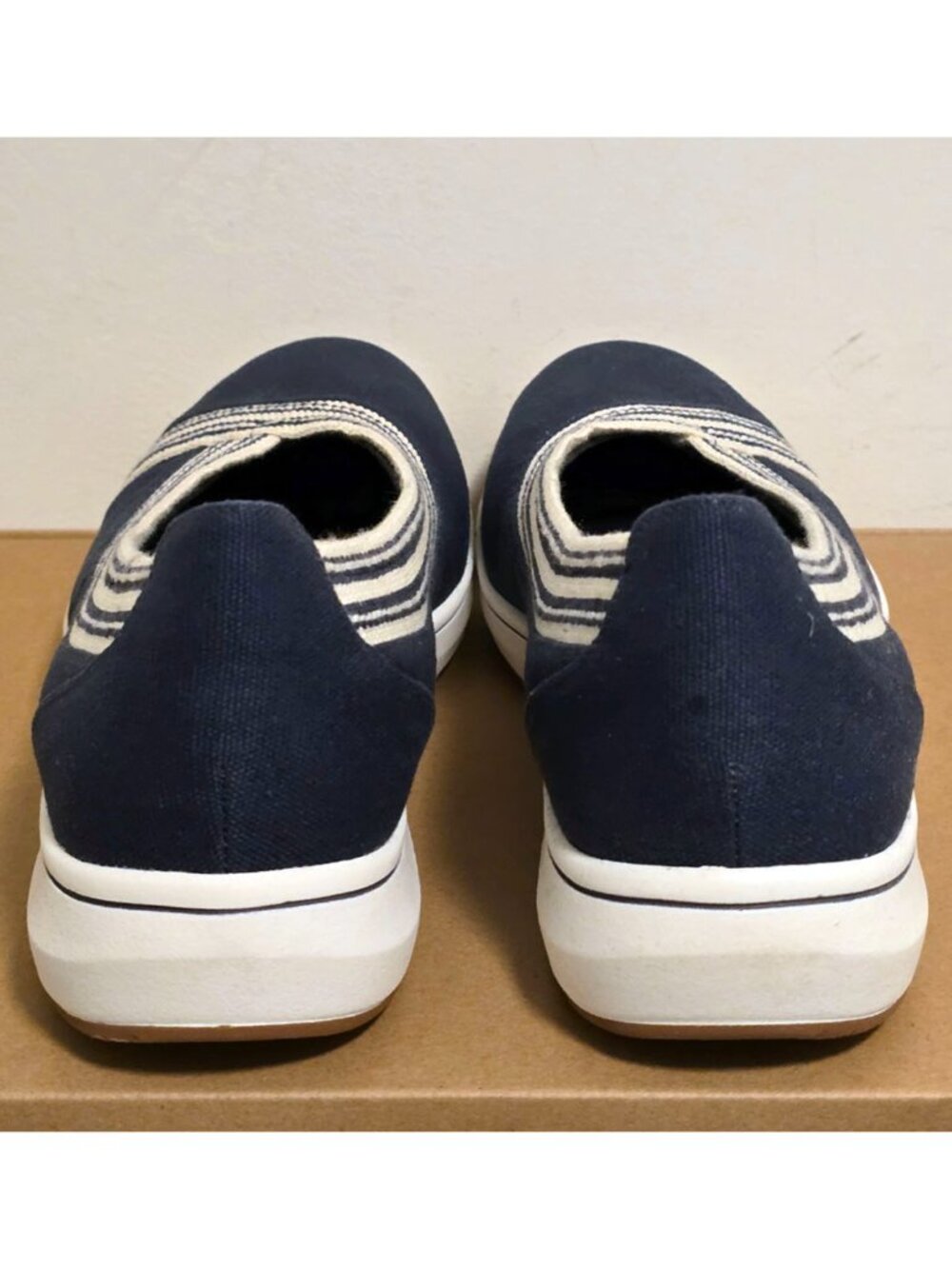 Clarks Cloudsteppers Breeze Sky Air Navy Slip-On Shoes Sz 10 NEW Cushionsoft - Picture 6 of 15